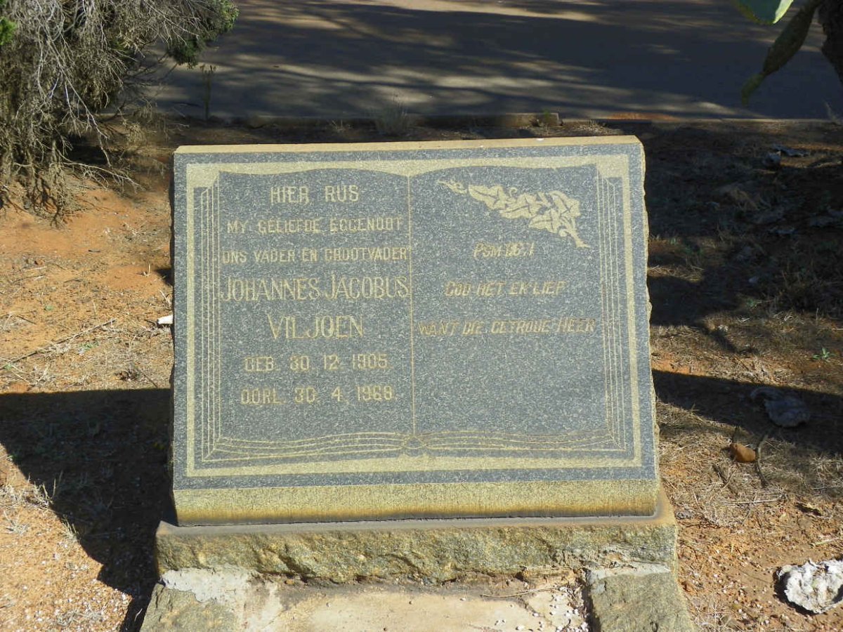 VILJOEN Johannes Jacobus 1905-1968