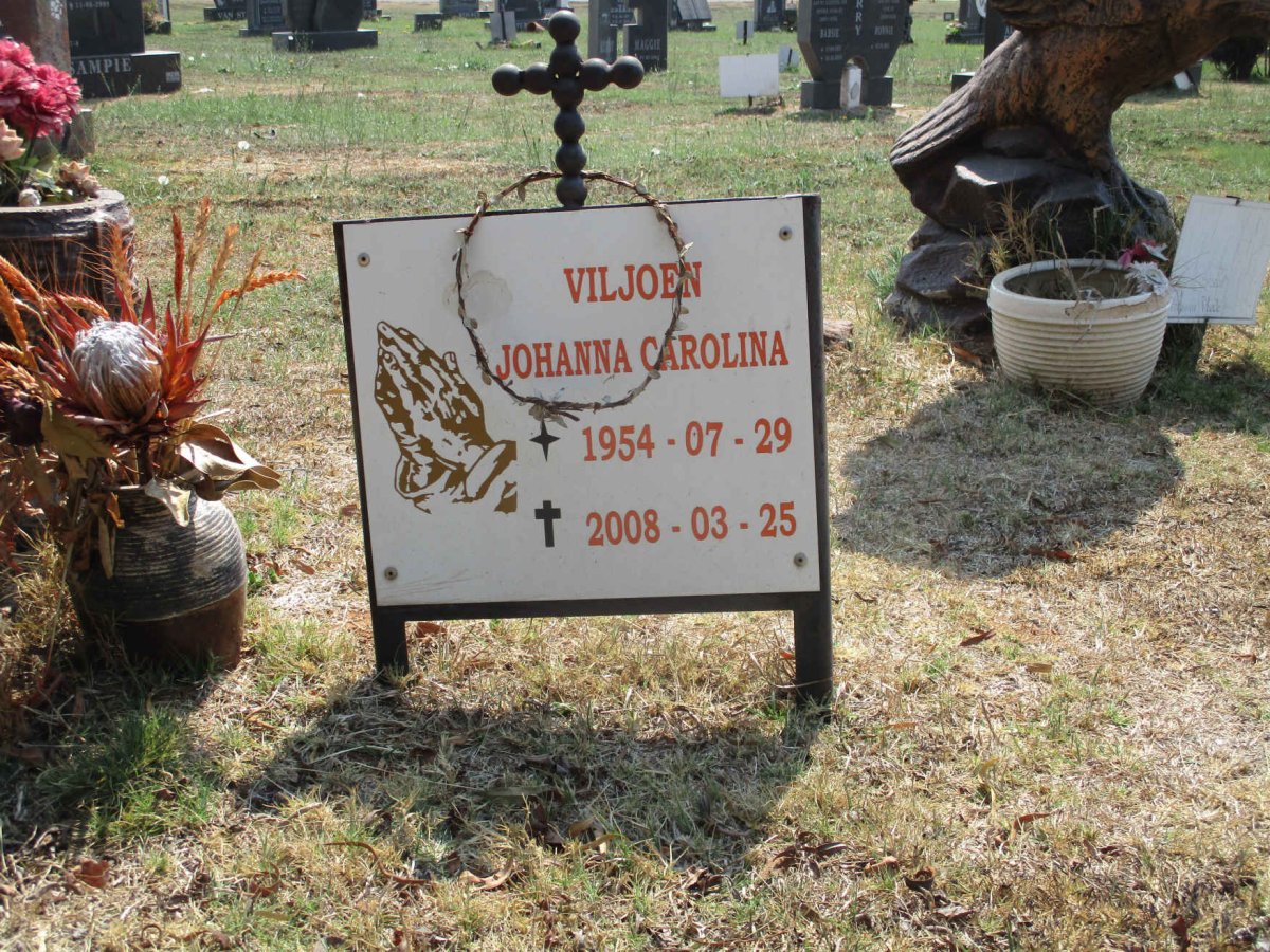 VILJOEN Johanna Carolina 1954-2008