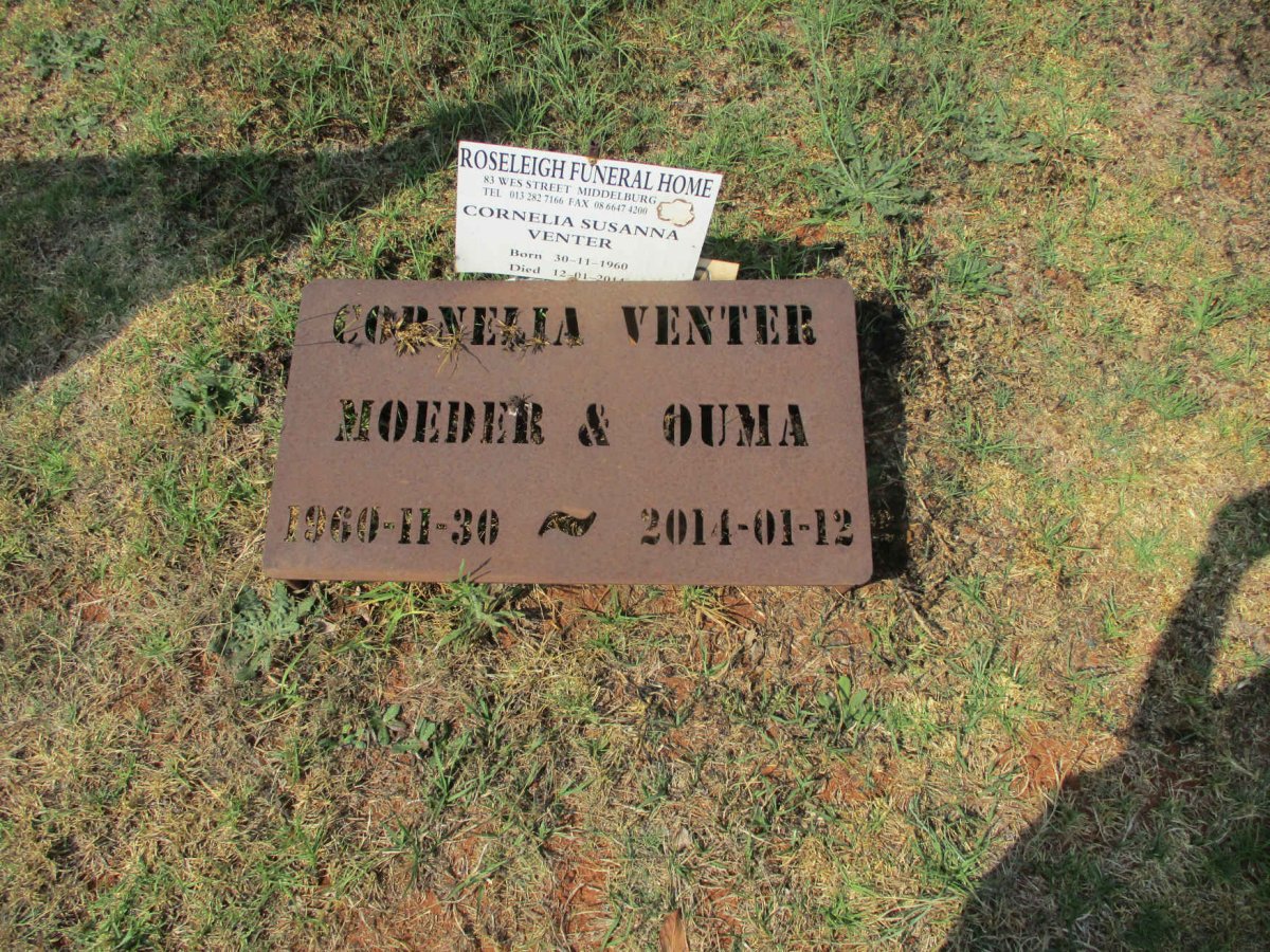 VENTER Cornelia Susanna 1960-2014