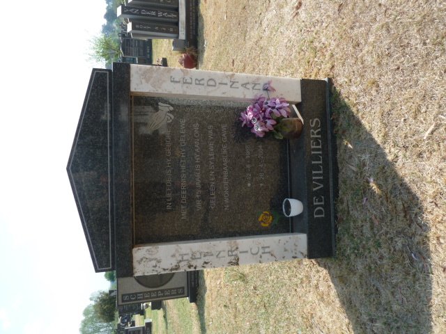 VILLIERS Heinrich Ferdinand, de 1908-2004