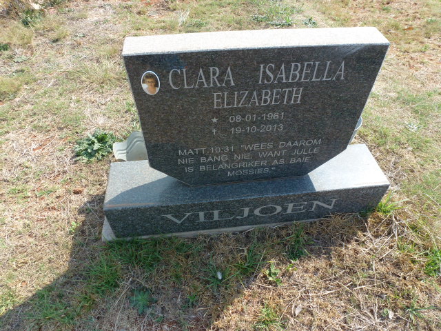 VILJOEN Clara Isabella Elizabeth 1961-2013