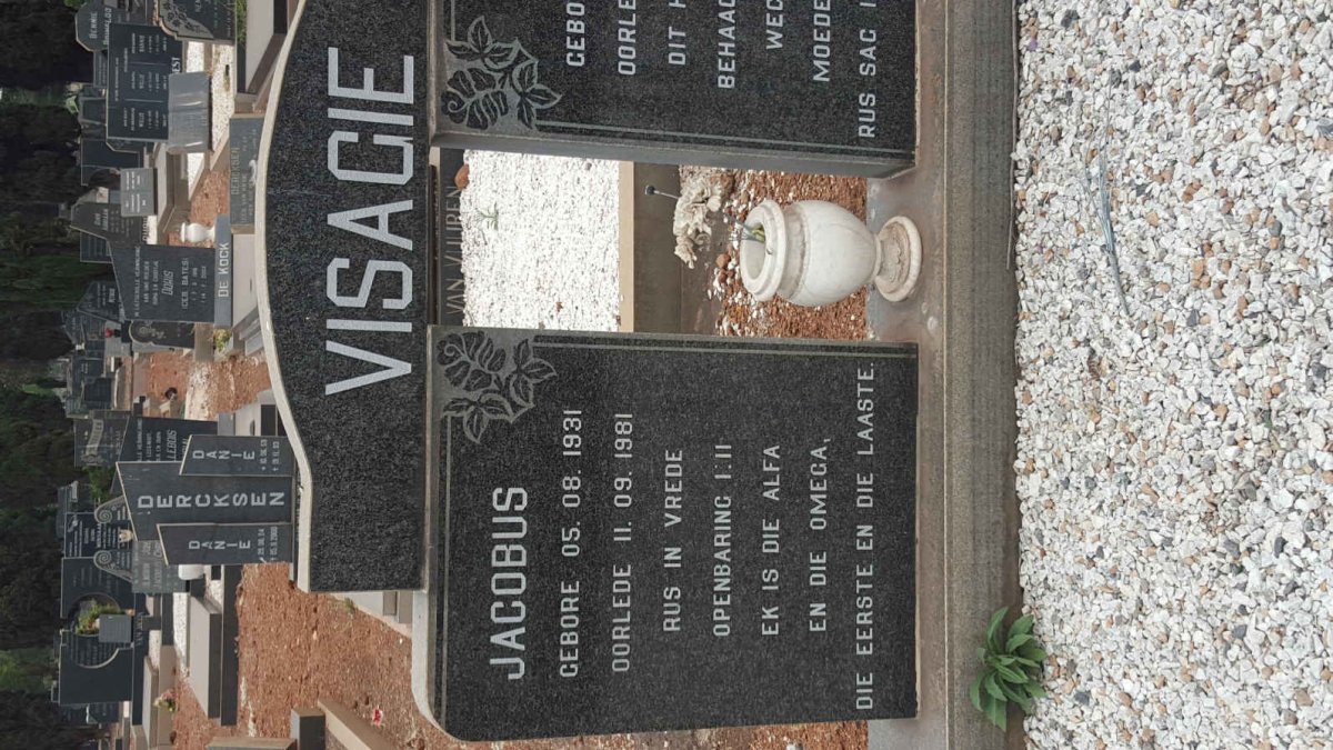VISAGIE Jacobus 1931–1981 & Chrissie 1918–2012 #1