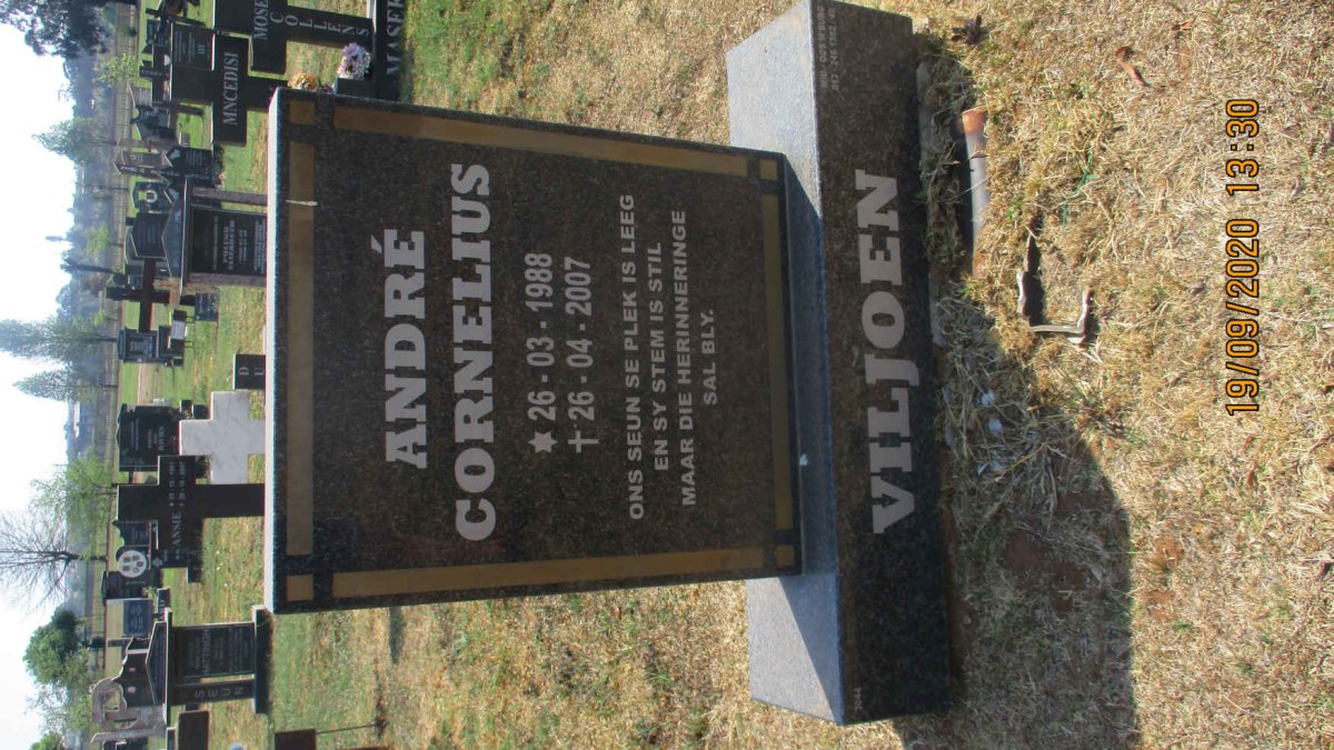 VILJOEN André Cornelius 1988-2007