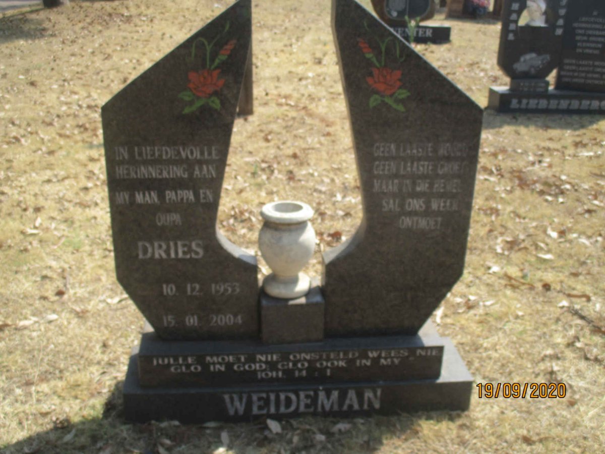 WEIDEMAN Dries 1953-2004
