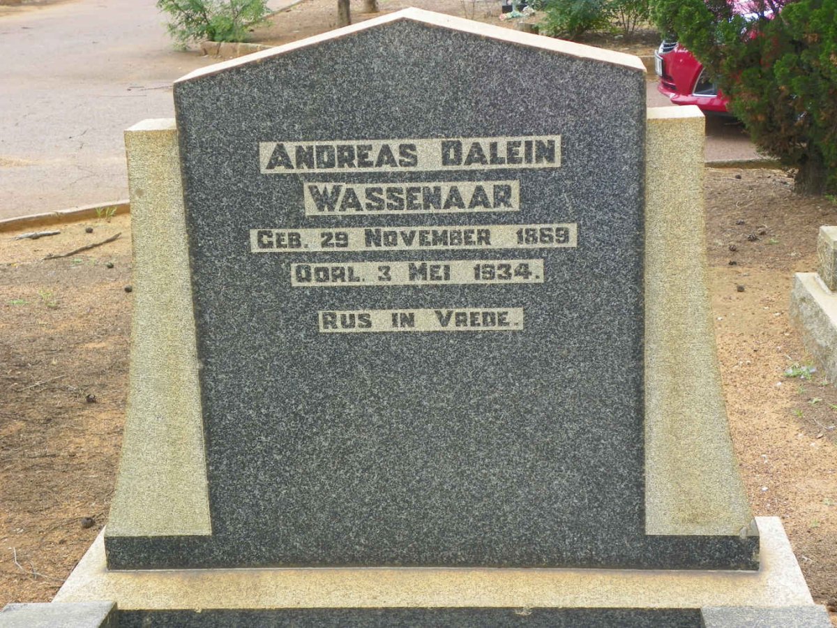 WASSENAAR Andreas Dalein 1869-1934