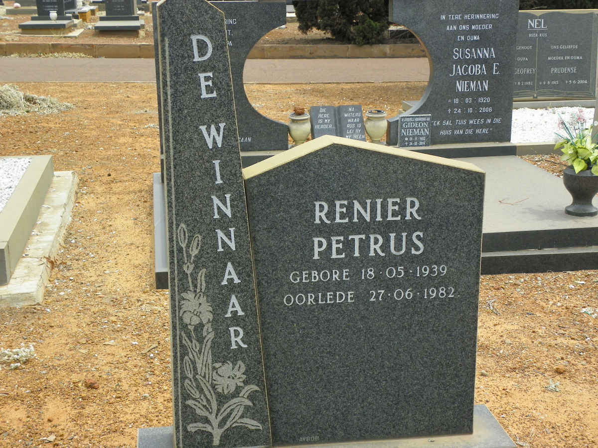 WINNAAR Renier Petrus, de 1939-1982