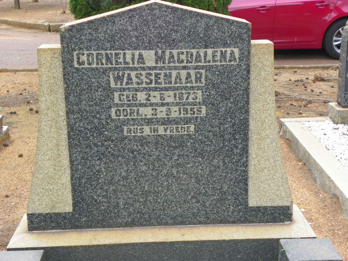 WASSENAAR Cornelia Magdalena 1873-1955