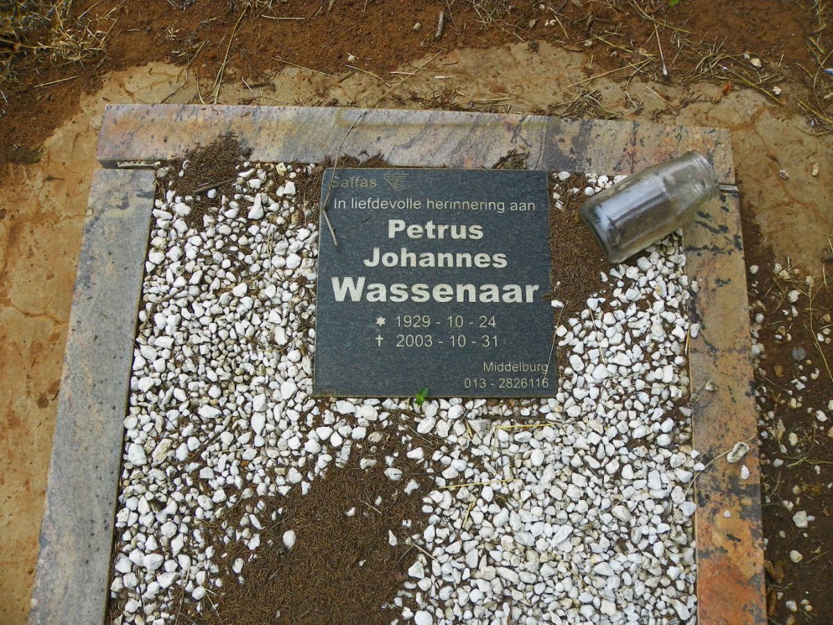 WASSENAAR Petrus Johannes 1929-2003