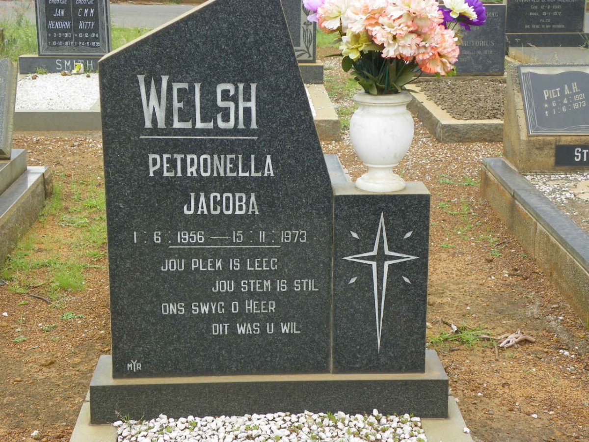 WELSH Petronella Jacoba 1956-1973