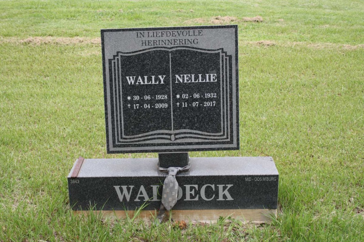 WALDECK Wally 1928-2009 &amp; Nellie 1932-1917