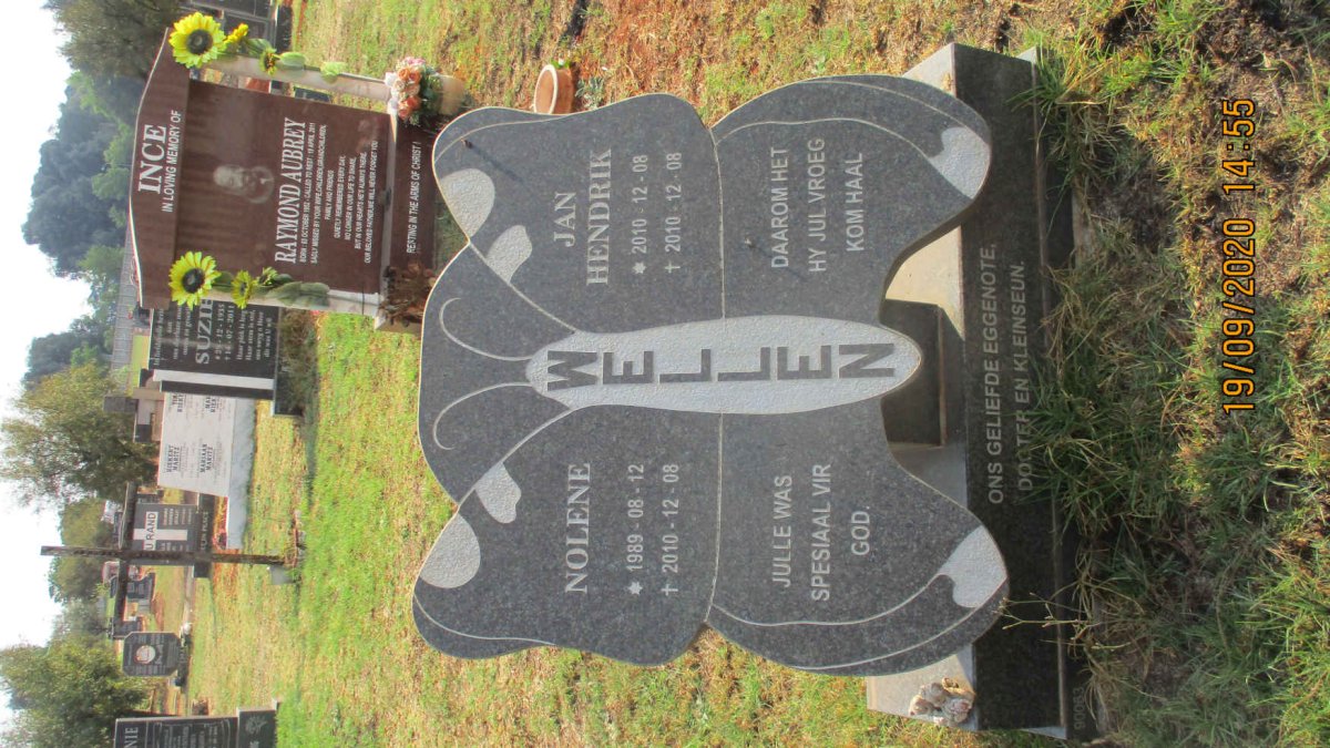 WELLEN Nolene 1989-2010 :: WELLEN Jan Hendrik 2010-2010