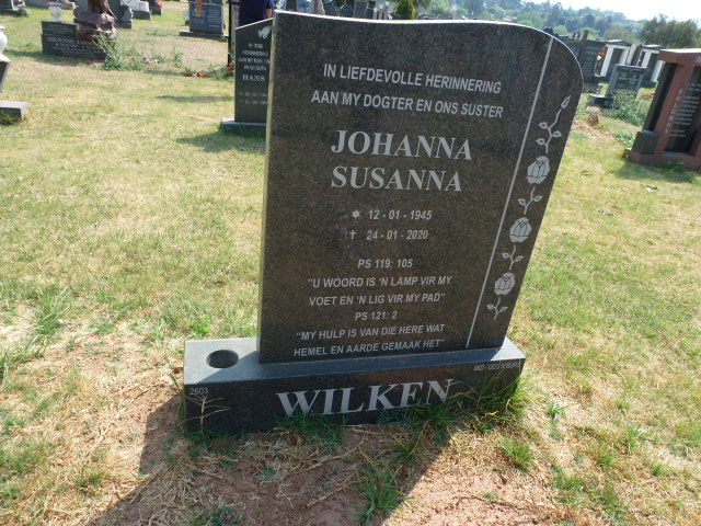 WILKEN Johanna Susanna 1945-2020