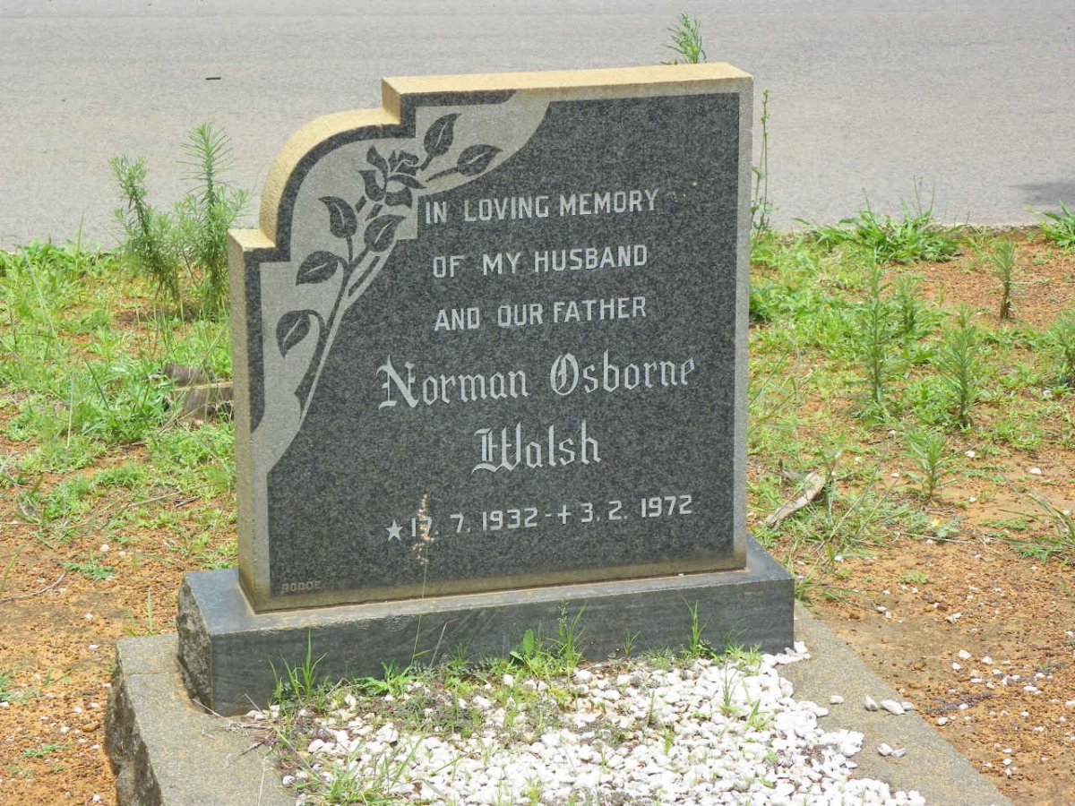 WALSH Norman Osborne 1932-1972