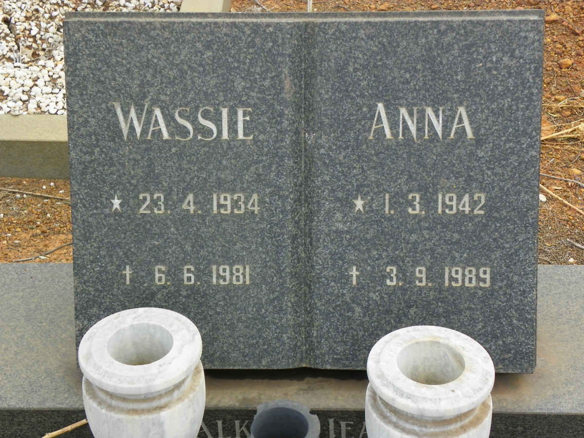 WASSERMAN Wassie 1934–1981 & Anna 1942–1989 #2