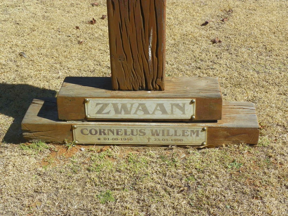 ZWAAN Cornelus Willem 1940-1998
