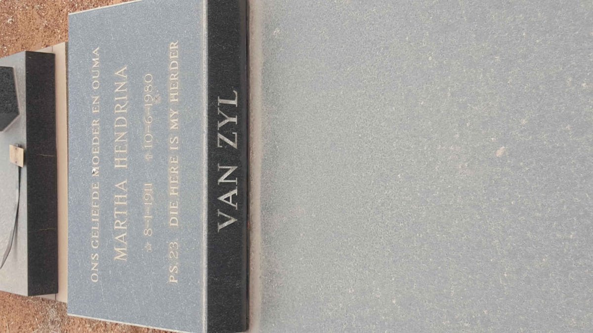 ZYL Martha Hendrina, van 1911-1980