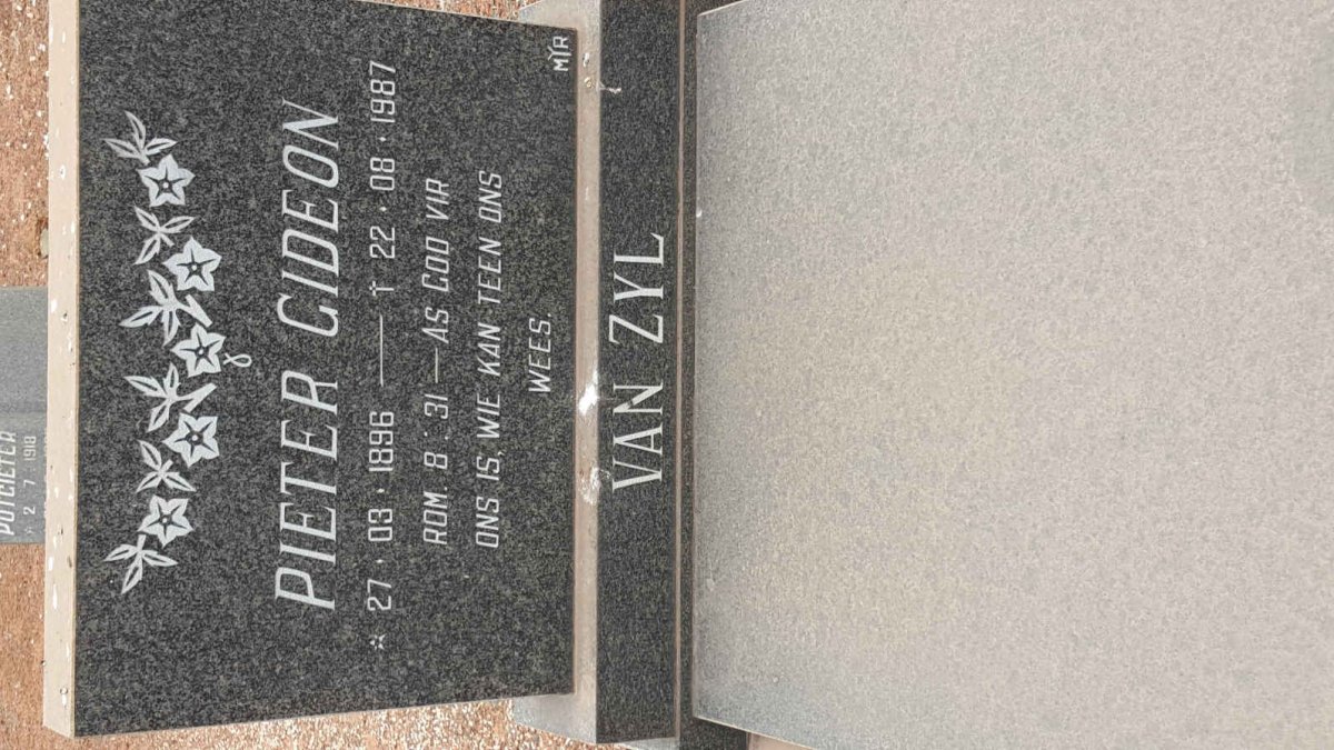 ZYL Pieter Gideon, van 1896-1987