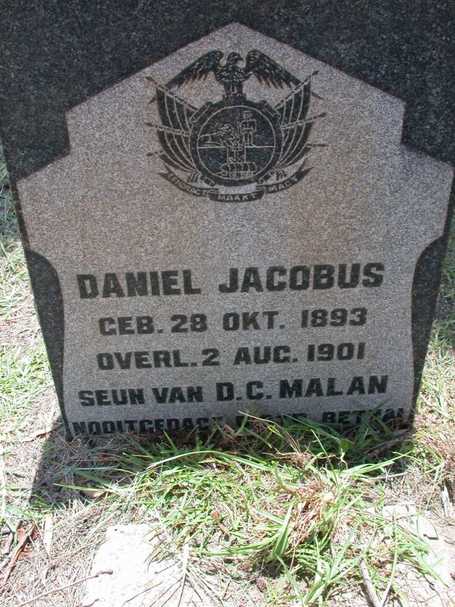 MALAN Daniel Jacobus 1893-1901