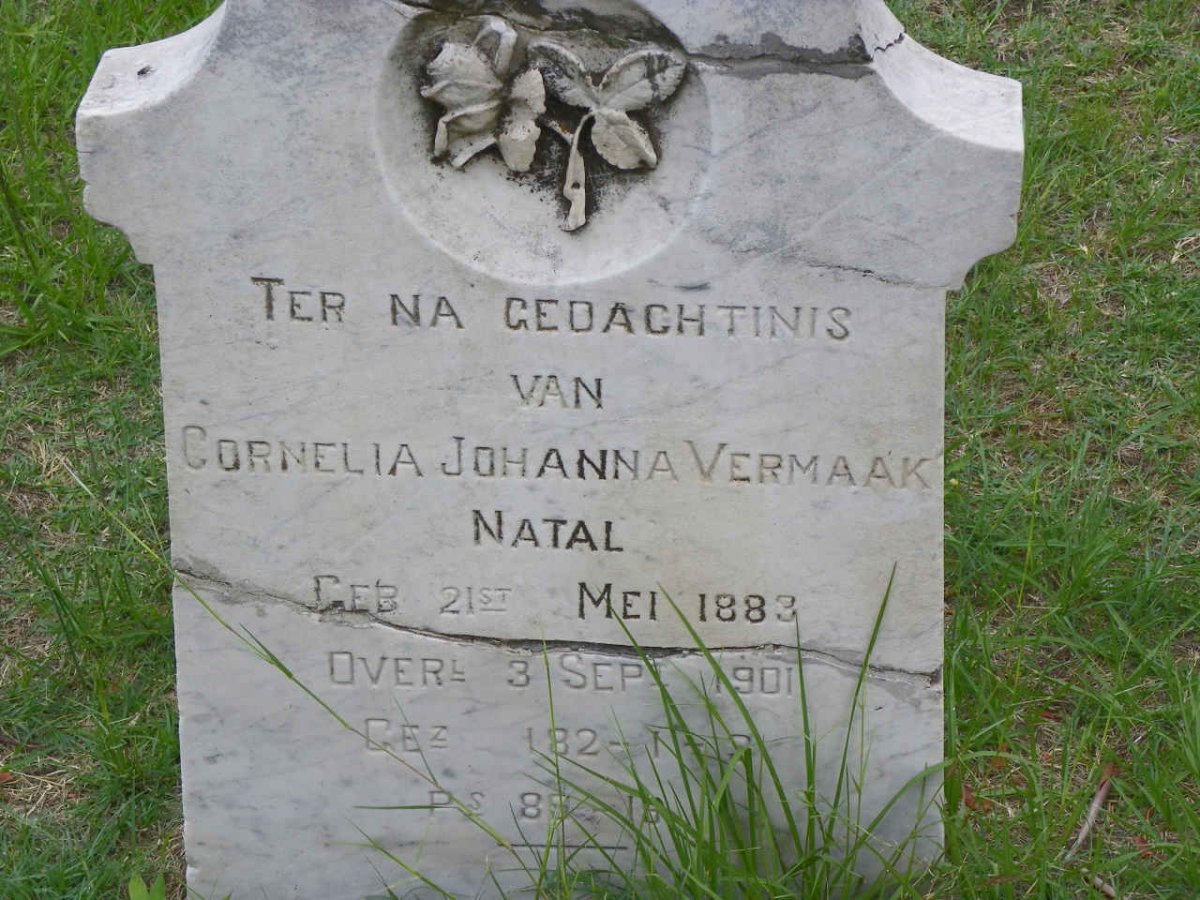 VERMAAK Cornelia Johanna 1883-1901