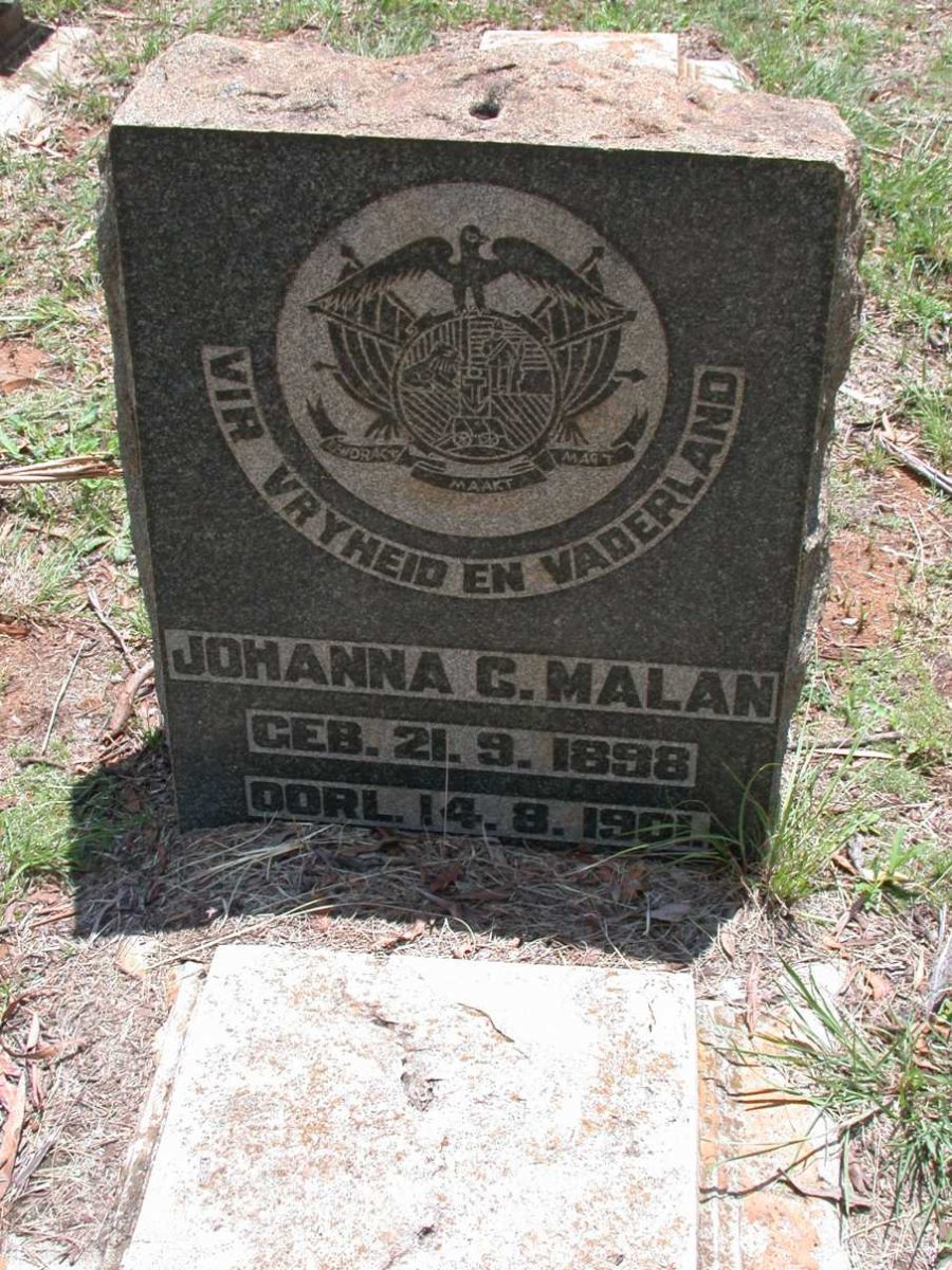 MALAN Johanna C. 1898-1901