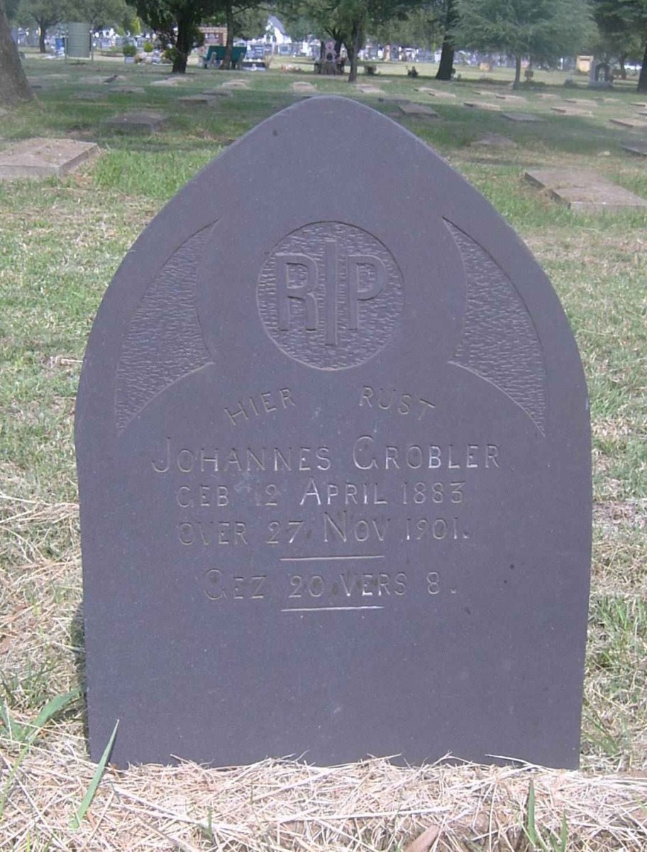 GROBLER Johannes 1883-1901