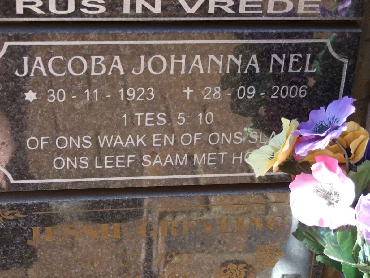 NEL Jacoba Johanna 1923-2006
