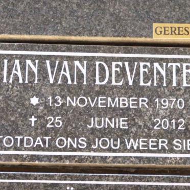 DEVENTER Ian, van 1970-2012