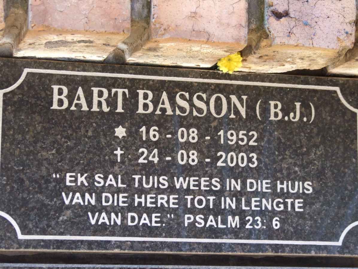 BASSON B.J. 1952-2003