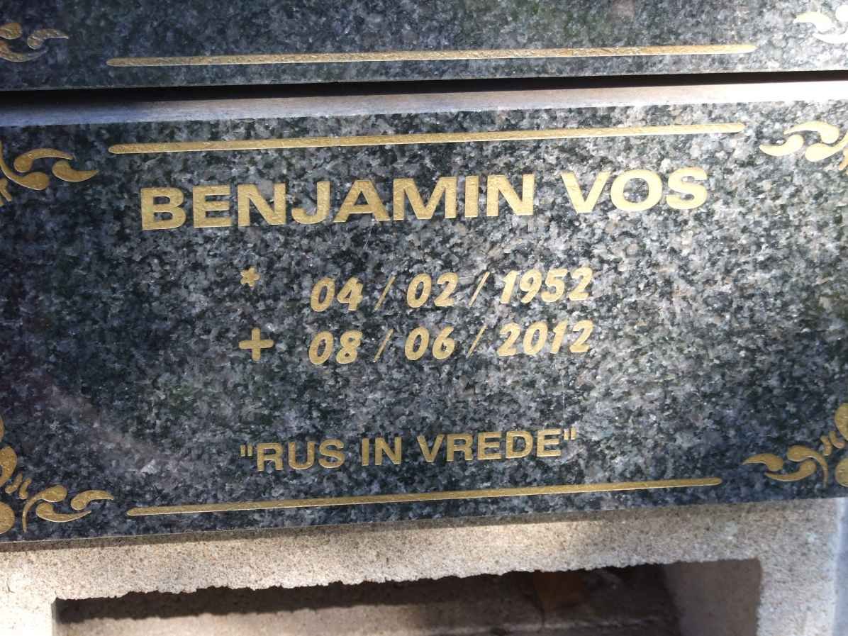 VOS Benjamin 1952-2012