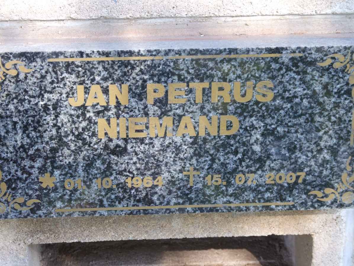 NIEMAND Jan Petrus 1964-2007