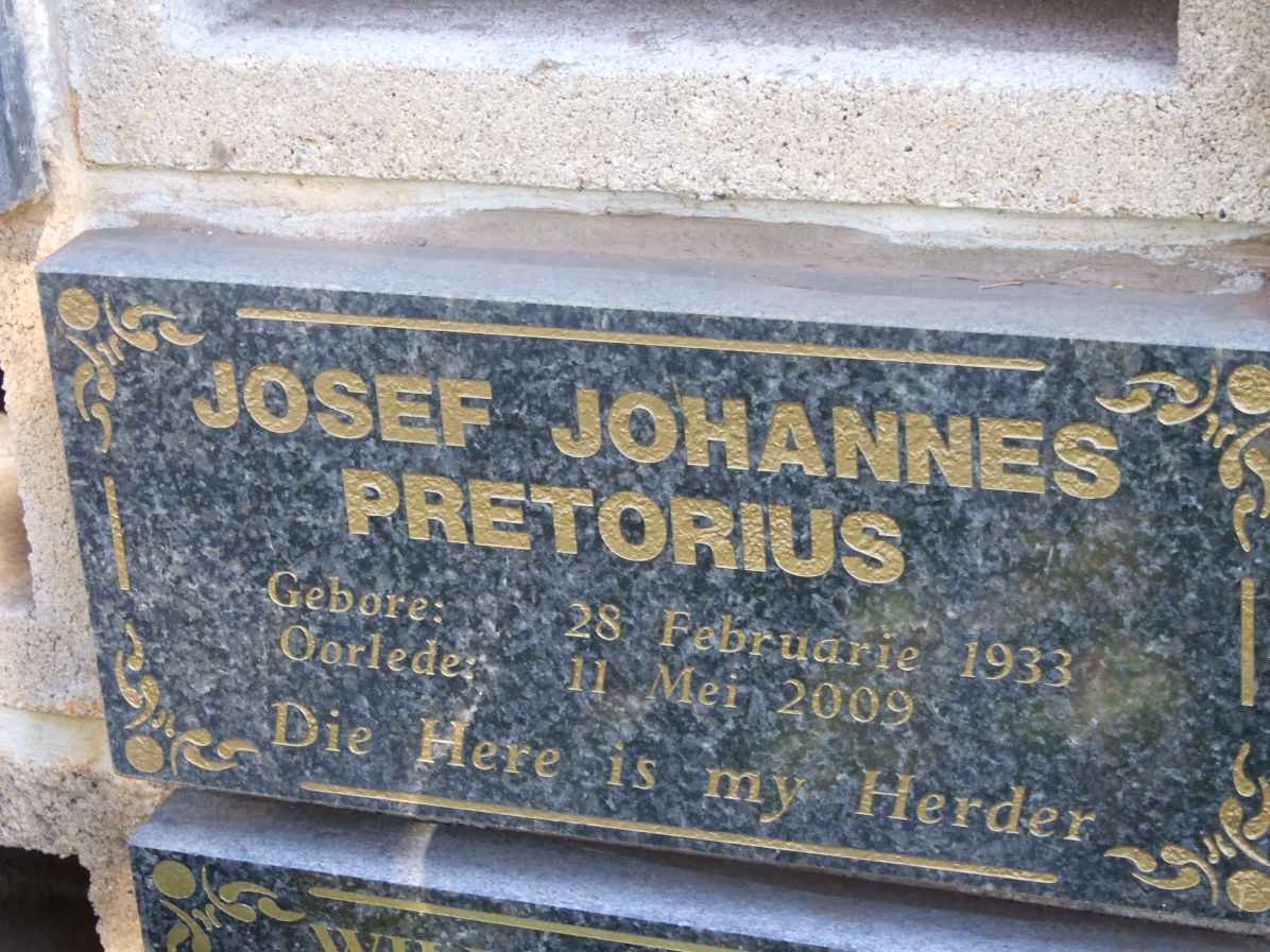 PRETORIUS Josef Johannes 1933-2009