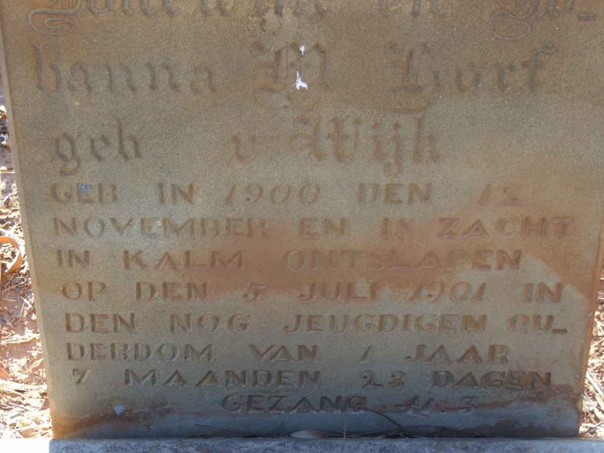 KORF Abraham Johannes 1900-1901 #3