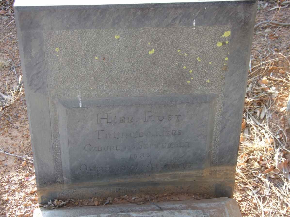 AHLERS Trijntje 1885-1901 #1