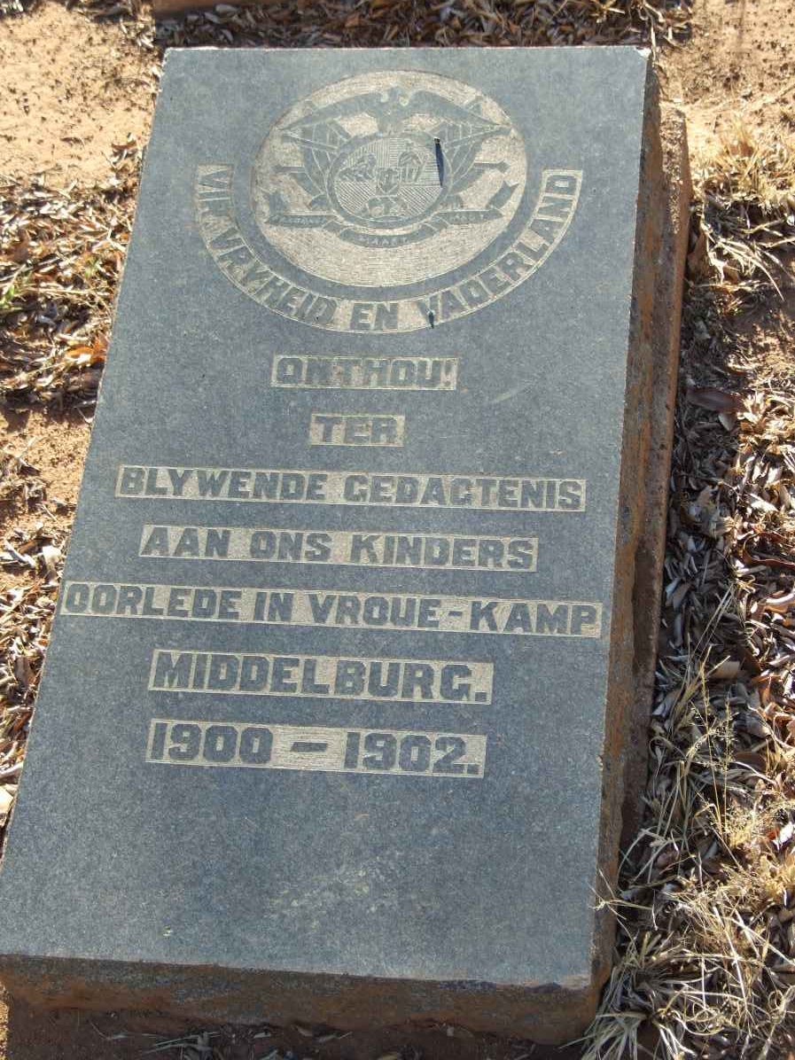 3. Middelburg Gedenksteen 1900-1902