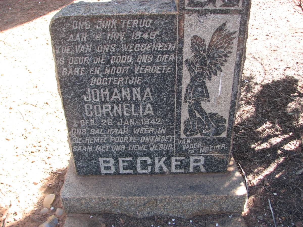 BECKER Johanna Cornelia 1942-1949