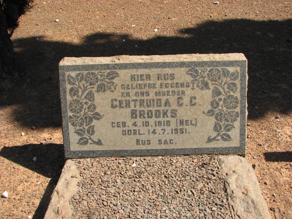 BROOKS Gertruida C.C. nee NEL 1918-1951