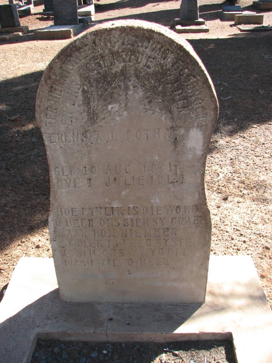 BOTHA Erens A.L. 1864-1941