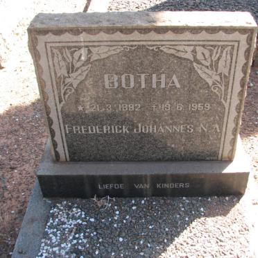 BOTHA Frederick Johannes N.A. 1892-1959