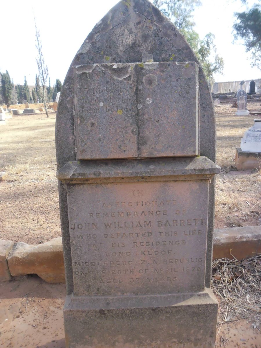BARRETT John William -1876