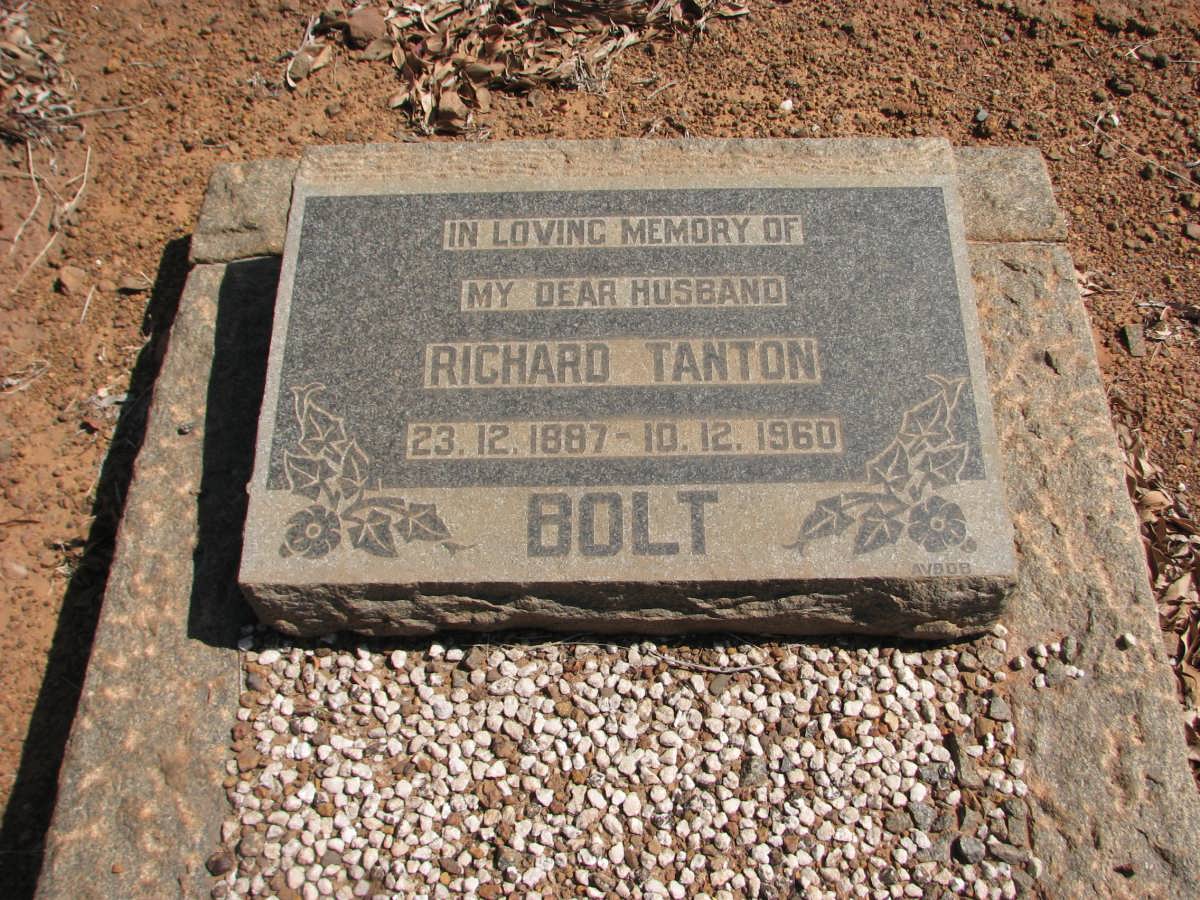 BOLT Richard Tanton 1887-1960