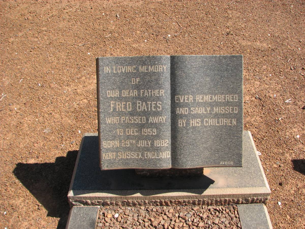 BATES Fred 1882-1959