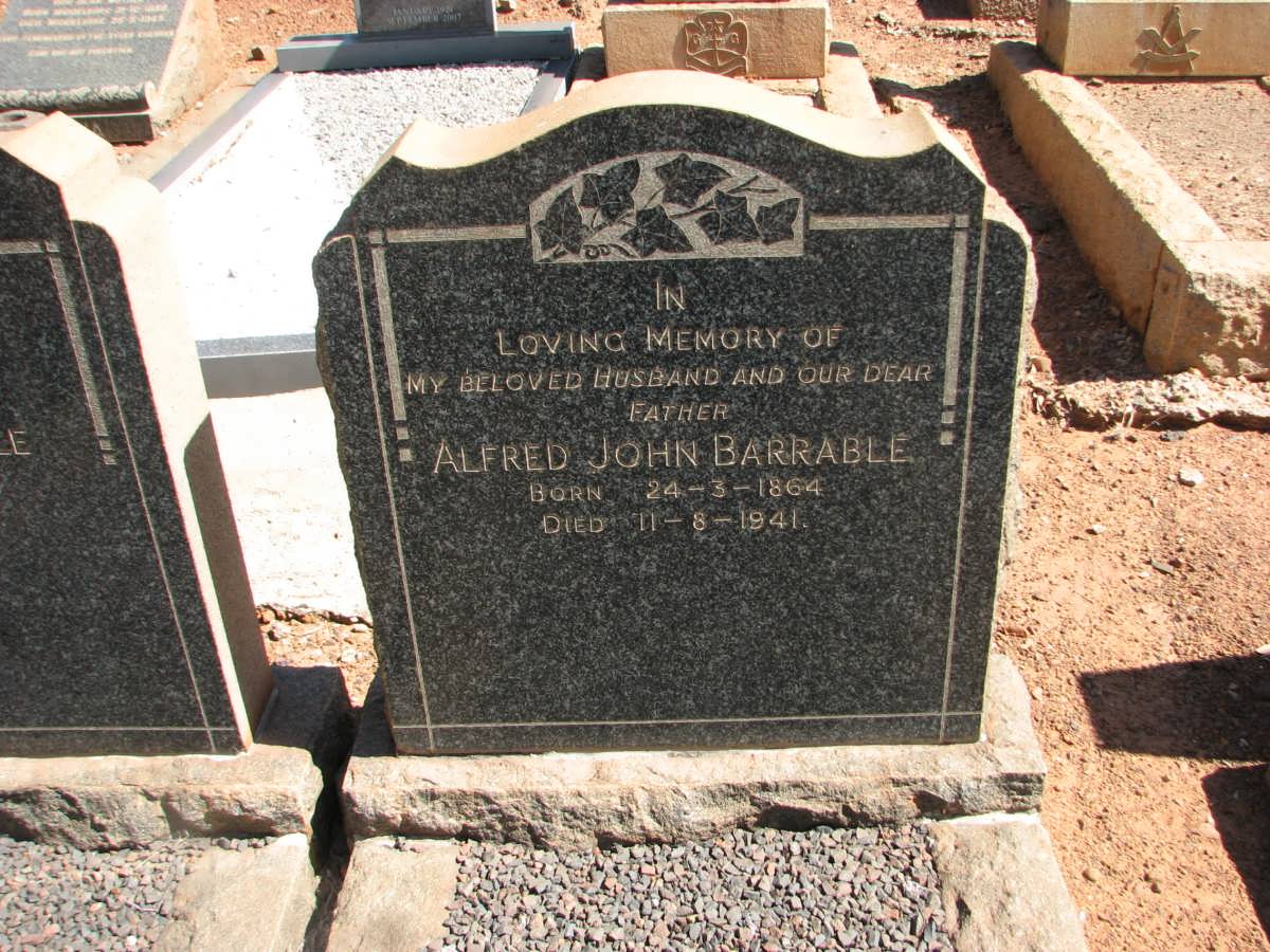 BARRABLE Alfred John 1864-1941 & Harriet 1866-1949 #1