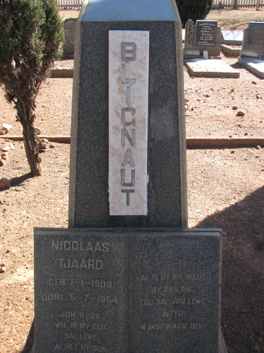 BLIGNAUT Nicolaas Tjaard 1909-1954