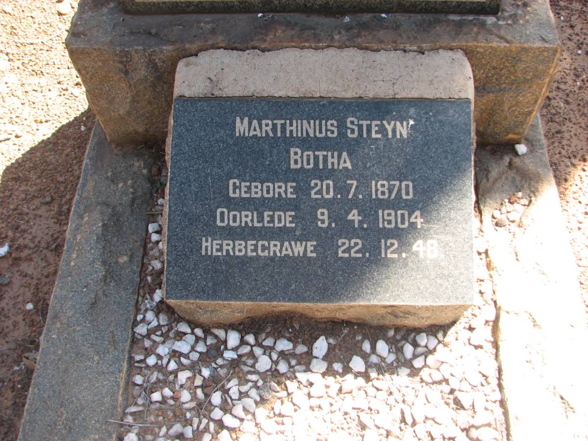 BOTHA Marthinus Steyn 1870-1904