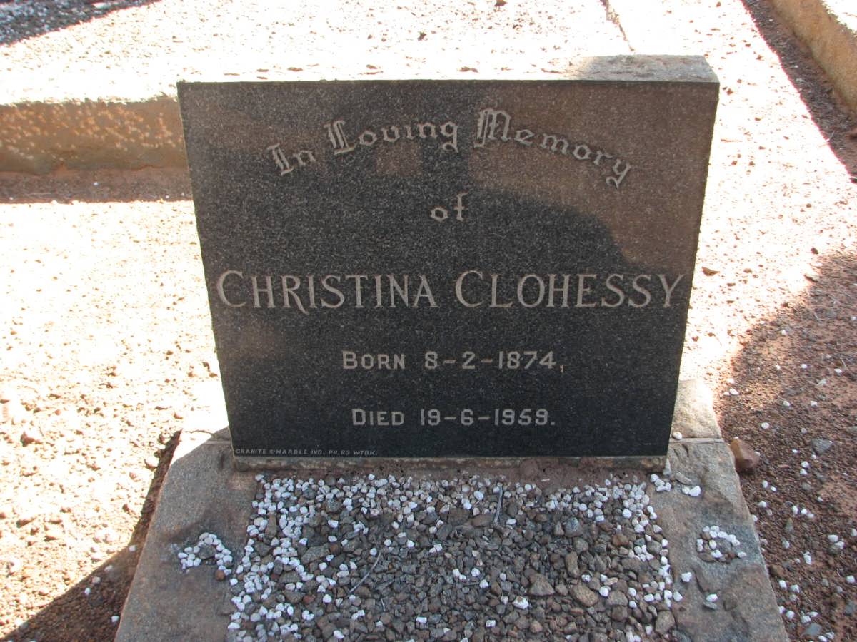 CLOHESSY Christina 1874-1959