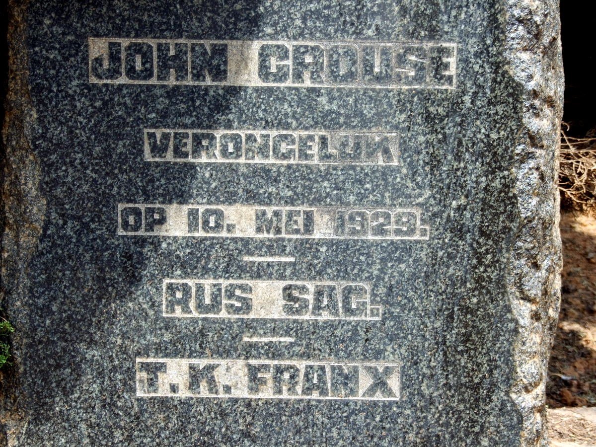 CROUSE John -1929