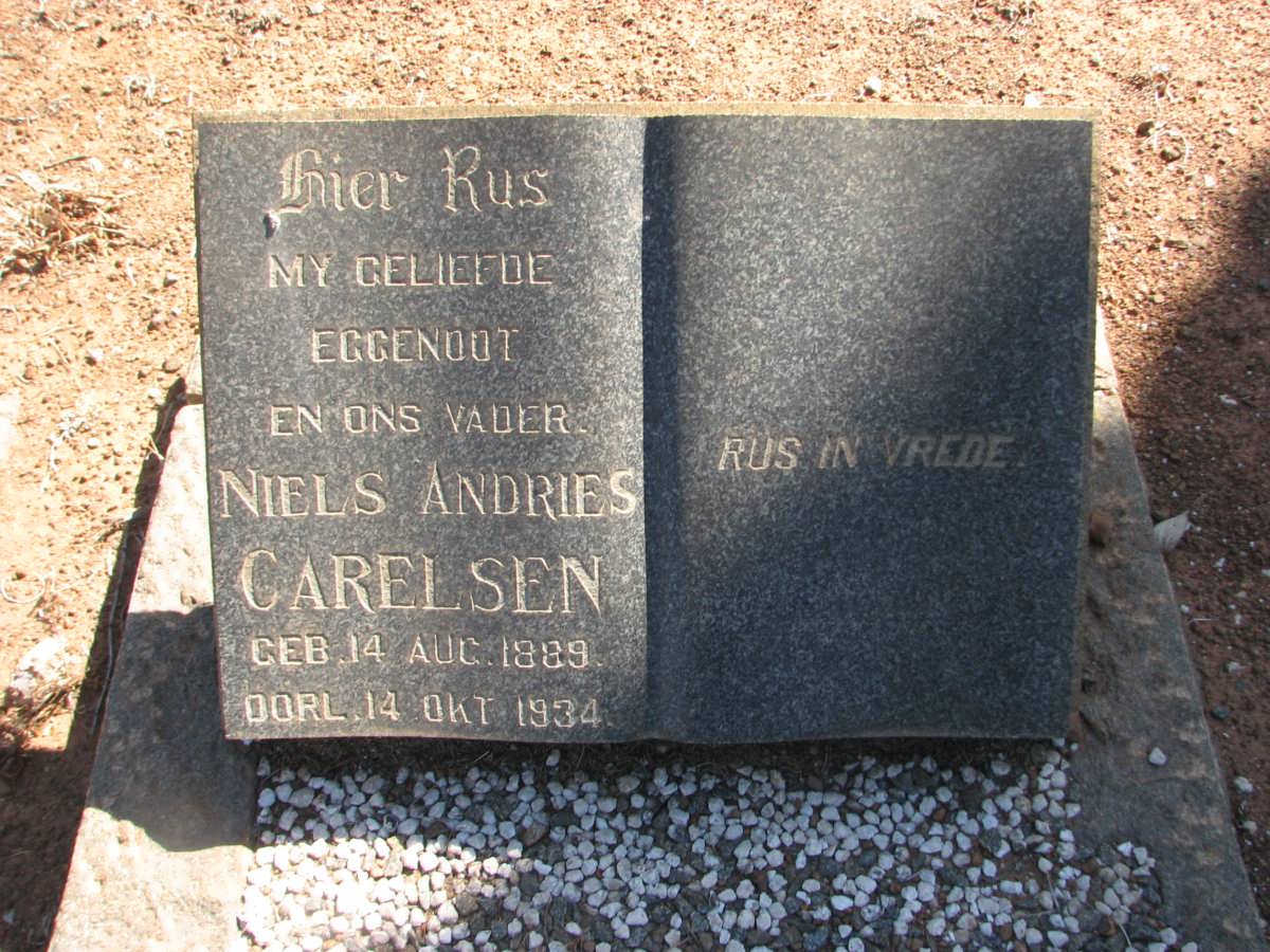 CARELSEN Niels Andries 1889-1934