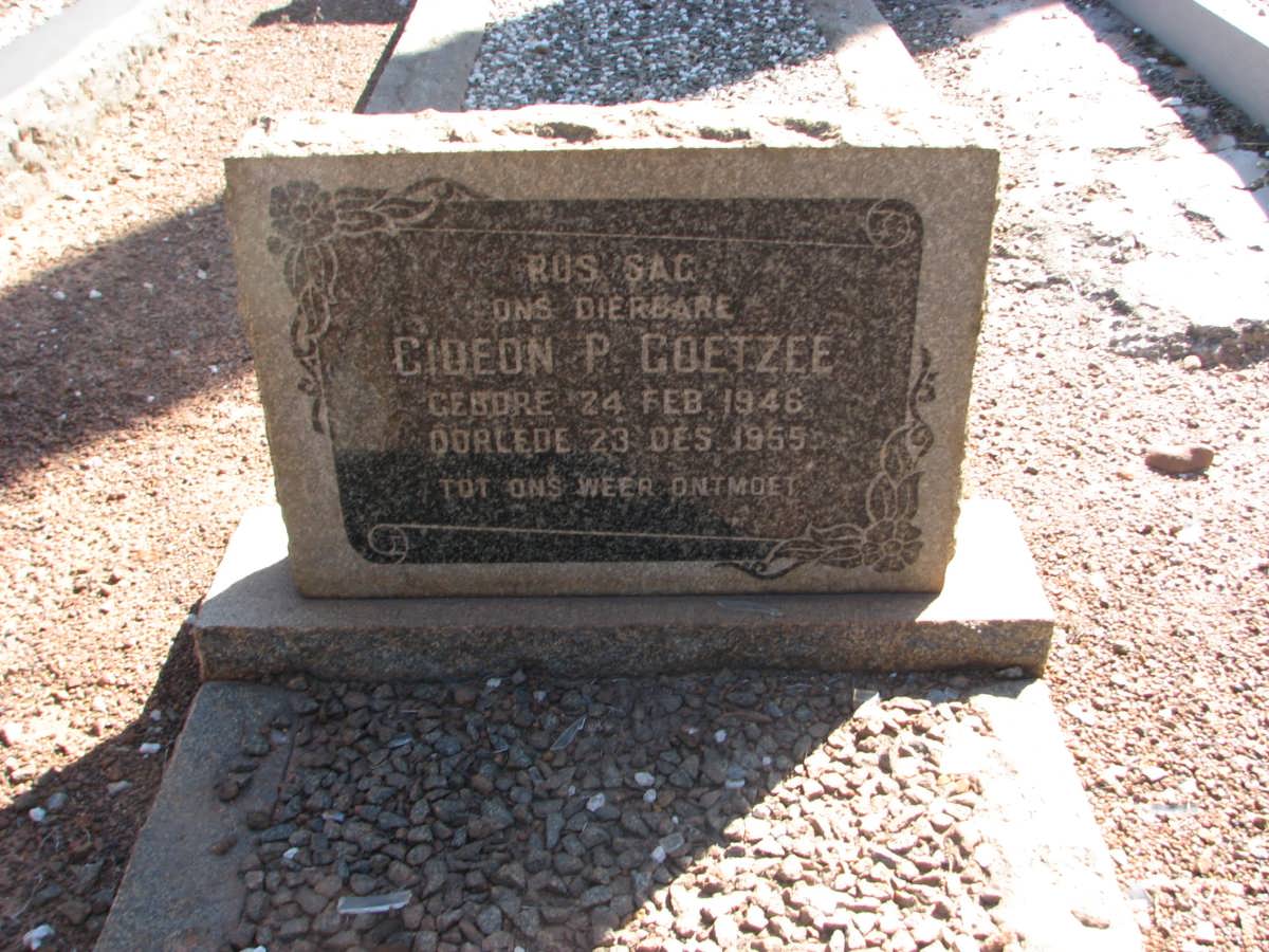 COETZEE Gideon P. 1946-1959