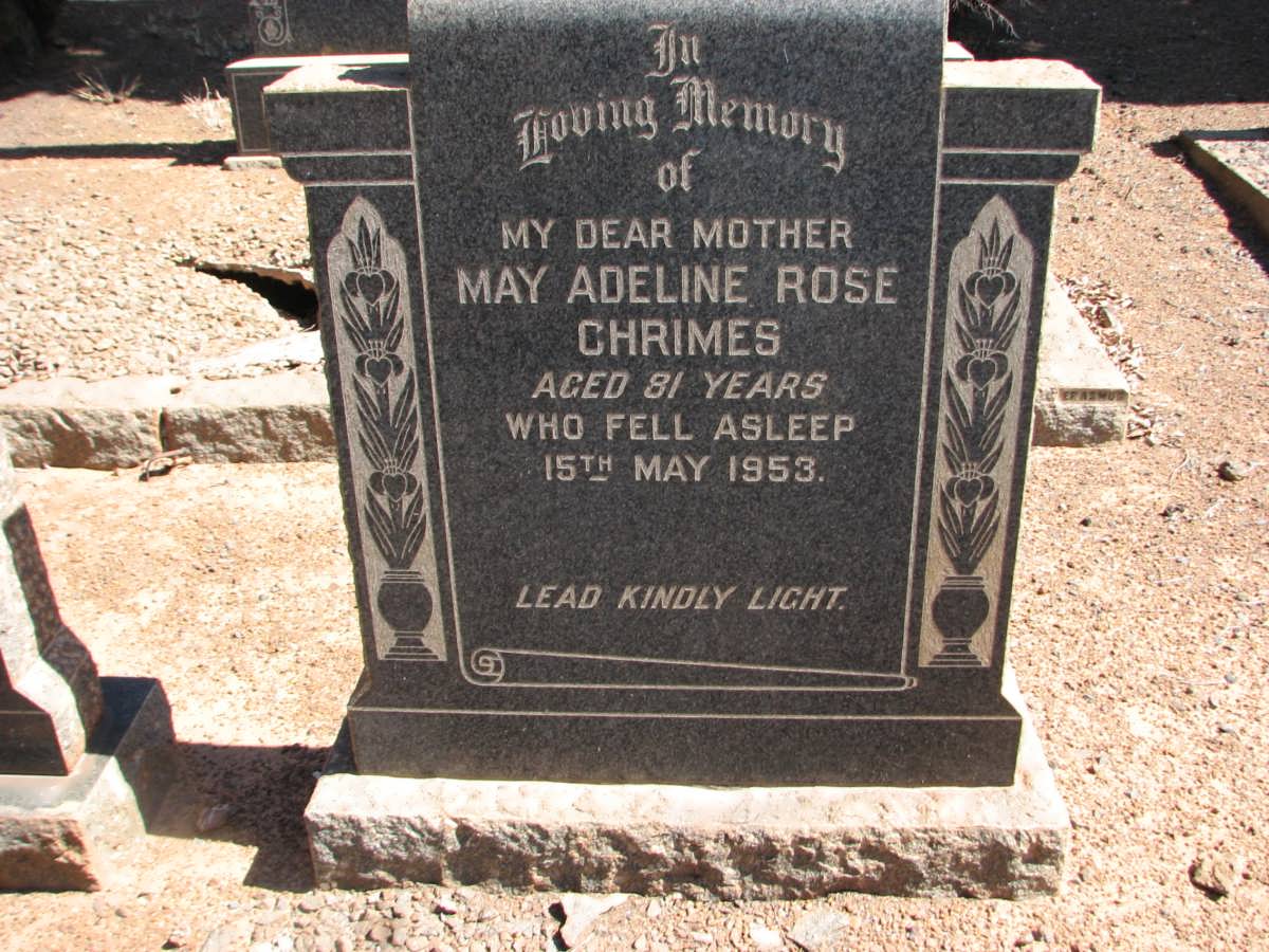 CHRIMES May Adeline Rose -1953