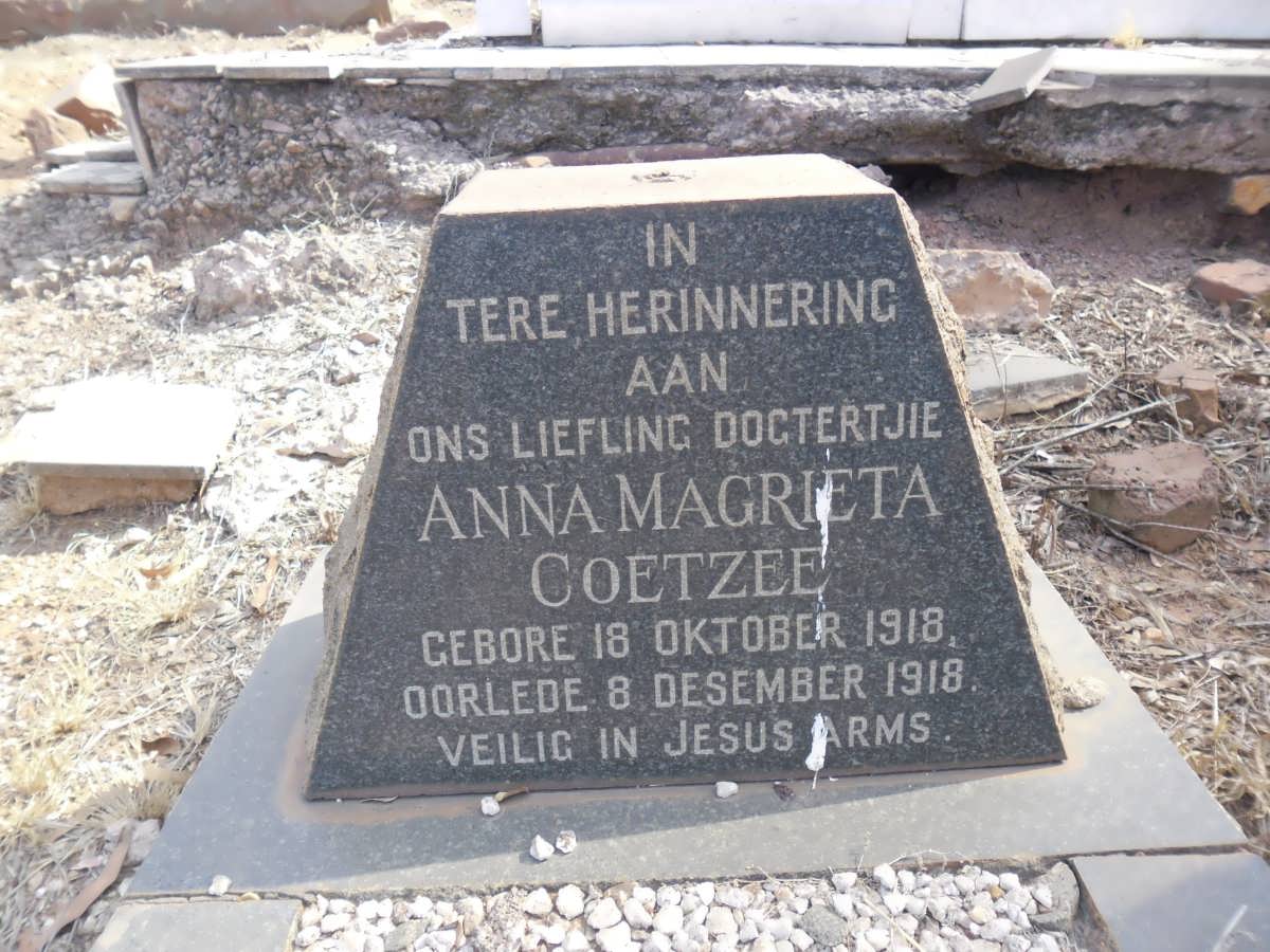 COETZEE Anna Magrieta 1918-1918
